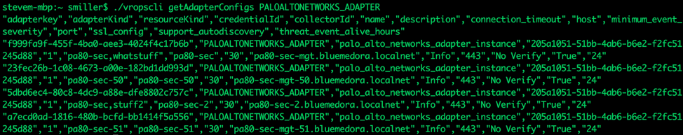 Get Adapter Configuration Examples